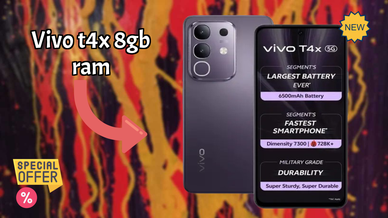 Vivo T4X 8GB RAM Review: 8 GB RAM Multitasking Analysis