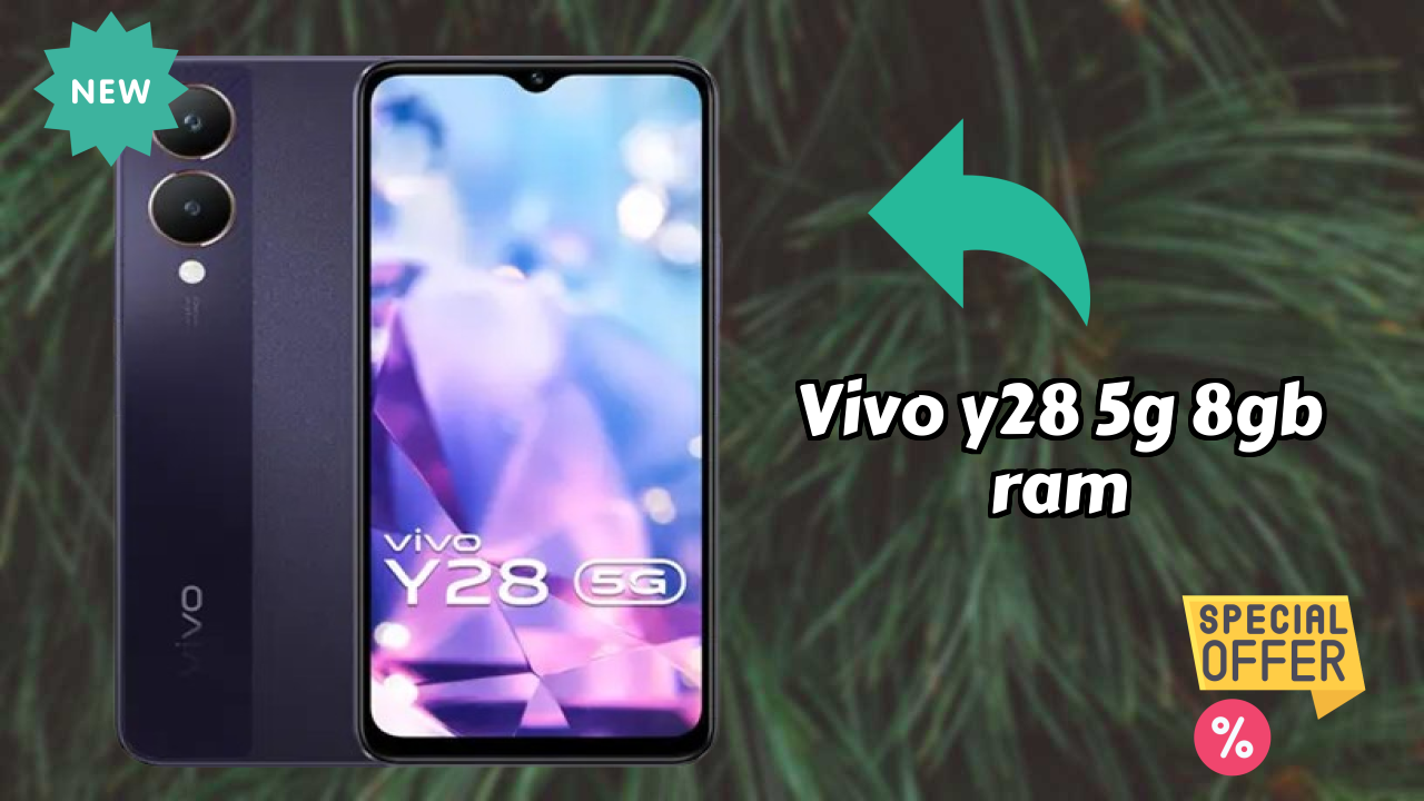 Vivo Y28 5G 8GB RAM Display Technology: 6.56 Inches (16.66 Cm) Screen